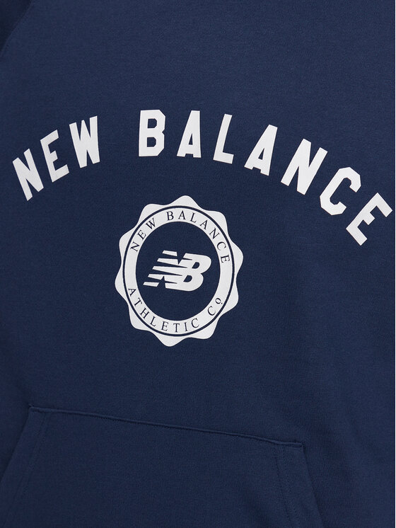 New Balance New Balance Felpa Dukserica Sport Seasonal French Terry MT31901 Blu scuro Relaxed Fit