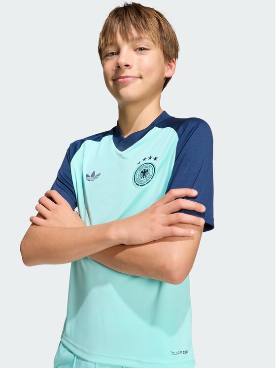 adidas adidas Koszulka techniczna 165777 Turkusowy Slim Fit