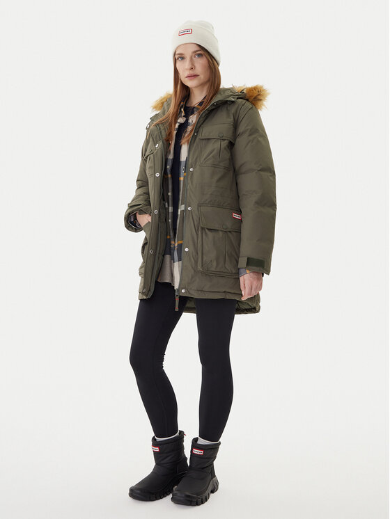 Hunter Hunter Parka Glyder HARW0014252 Zaļš Regular Fit