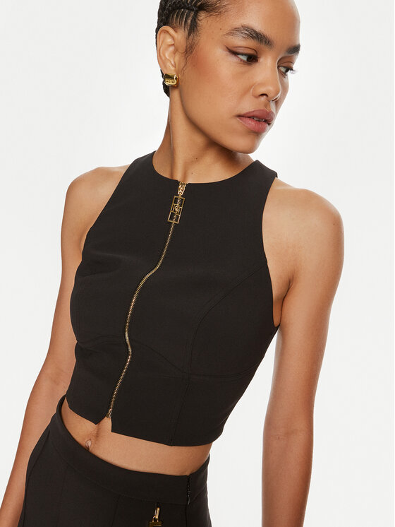 Elisabetta Franchi Elisabetta Franchi Top TO-003-46E2 Črna Slim Fit
