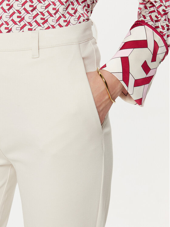 Guess Guess Spodnie materiałowe W5RB30 KCMU2 Beżowy Regular Fit