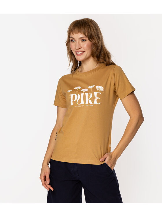Lee Cooper Lee Cooper T-Shirt NIKO 5516 Żółty Regular Fit