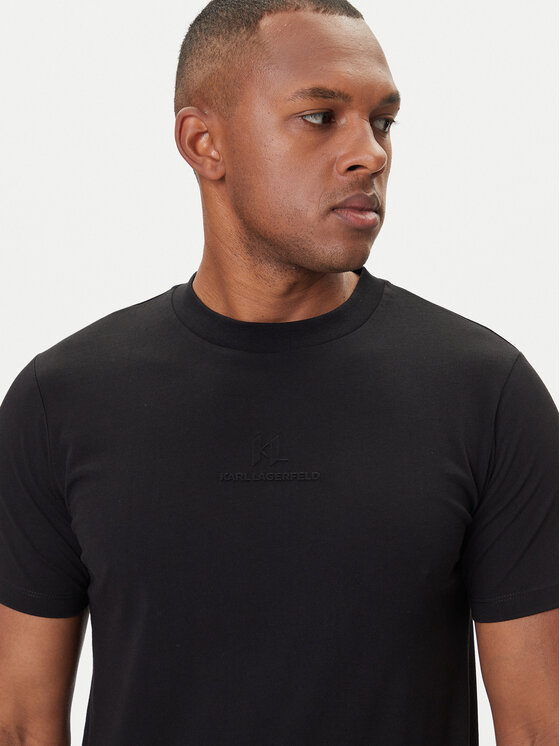 KARL LAGERFELD KARL LAGERFELD T-shirt 755036 554225 Crna Regular Fit