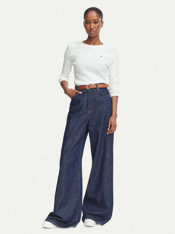 Tommy Hilfiger Tommy Hilfiger Блуза Cody WW0WW53689 Бял Slim Fit