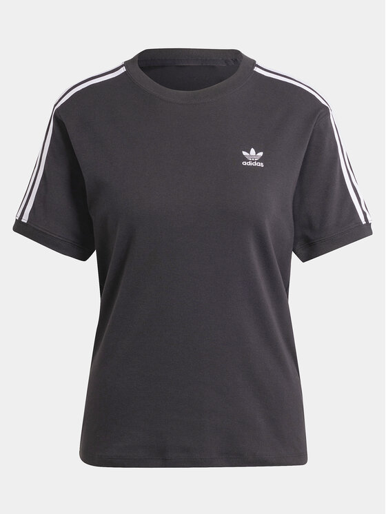 adidas adidas Tričko 3-Stripes IU2420 Čierna Regular Fit