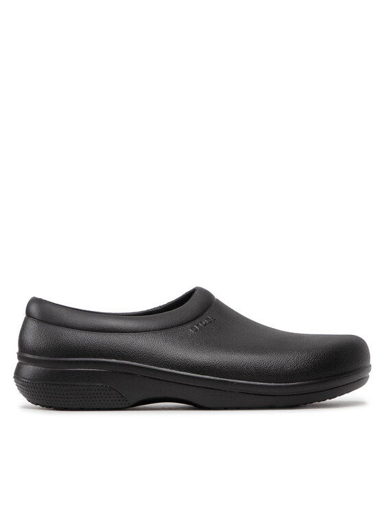Black work crocs clearance