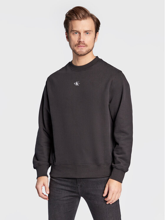 Calvin Klein Jeans Calvin Klein Jeans Суитшърт J30J322534 Черен Relaxed Fit