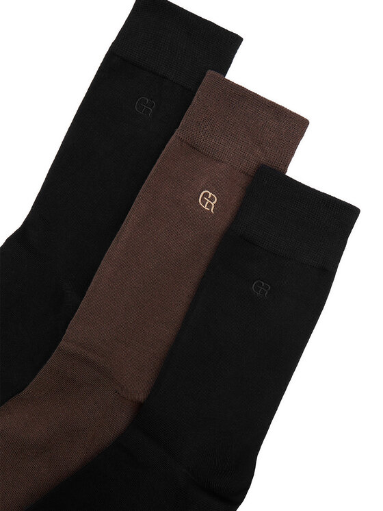 Gino Rossi Gino Rossi 3er-Set hohe Herrensocken CEO_AS_GR_01_W_AW25 (3-pack). Schwarz