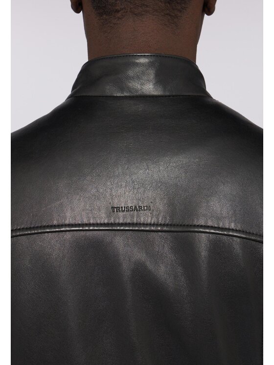 Trussardi Trussardi Giacca di pelle R301M000004N033 Nero Regular Fit