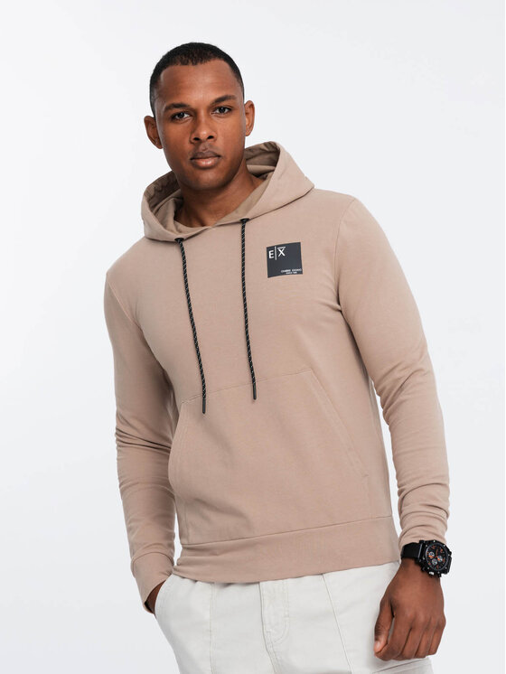 Ombre Ombre Mikina OM-SSNZ-0162 Hnědá Regular Fit