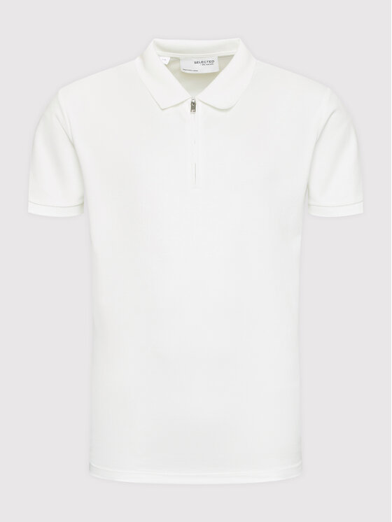 Selected Homme Selected Homme Polo Fave 16079026 Bianco Regular Fit