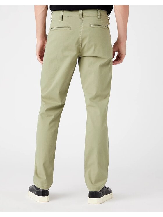Wrangler Wrangler Chinosy CASEY CHINO Zielony Straight Fit