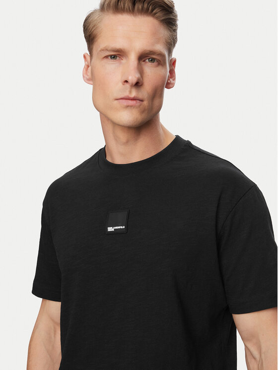 Karl Lagerfeld Jeans Karl Lagerfeld Jeans T-Shirt B2M17048 Czarny Regular Fit