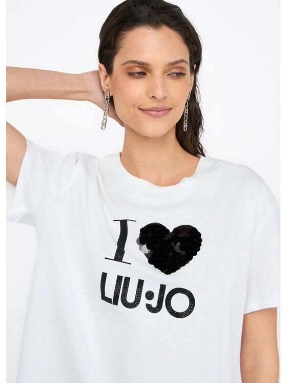 Liu Jo Liu Jo T-shirt MF5345JS923M9683 Bianco Regular Fit