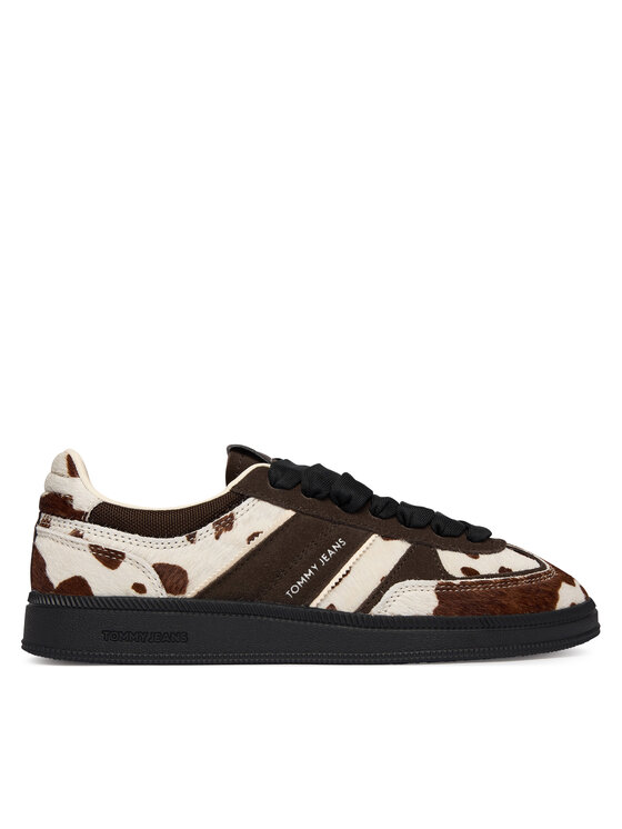 Tommy Jeans Tommy Jeans Laisvalaikio batai The Greenwich Edge Calf Hair EN0EN03007 Ruda