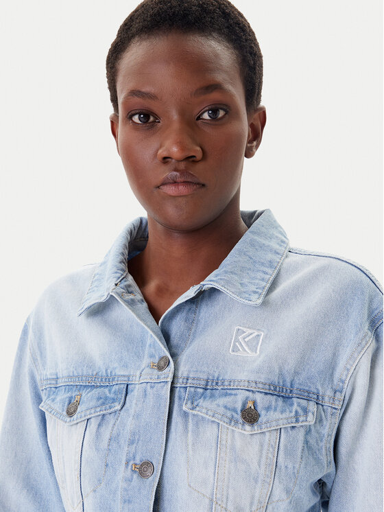 Karl Kani Karl Kani Kurtka jeansowa PD00005493 Niebieski Regular Fit
