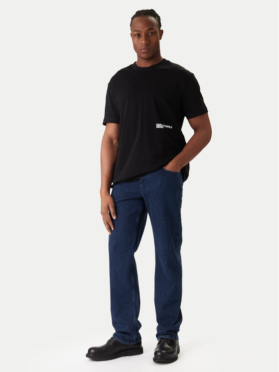 Karl Lagerfeld Jeans Karl Lagerfeld Jeans Póló B1M17069 Fekete Regular Fit