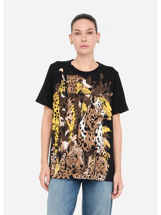 Liu Jo Liu Jo T-shirt TF5168JS923M9994 Nero Regular Fit