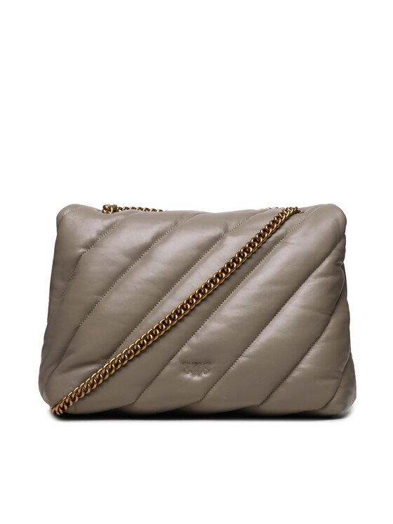 PINKO Pinko Дамска чанта Love Big Puff Cl . AI 23-24 PLTT 100037 A0F2 Сив
