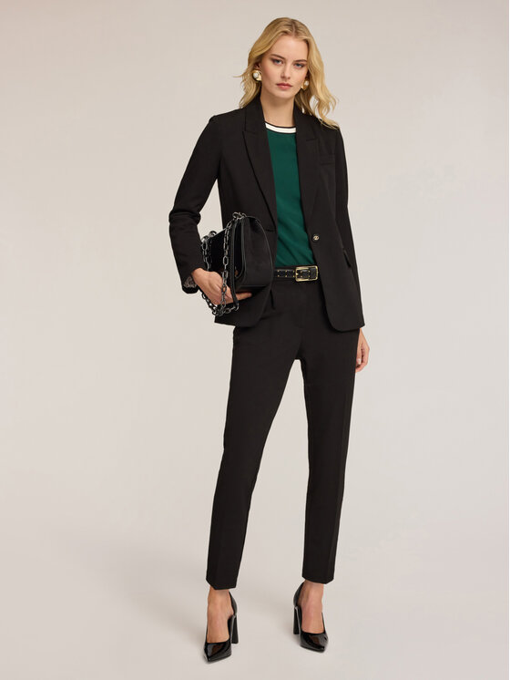 Motivi Motivi Pantaloni di tessuto P189Q003742N033 Nero Regular Fit