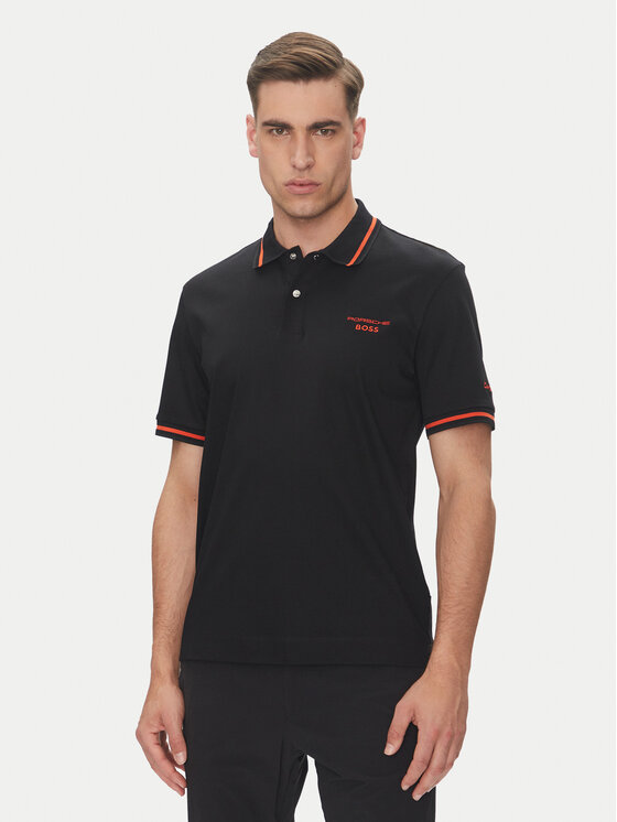 BOSS Męskie Polo, rozmiar XL, Czarne, C-Parris 197 50543257