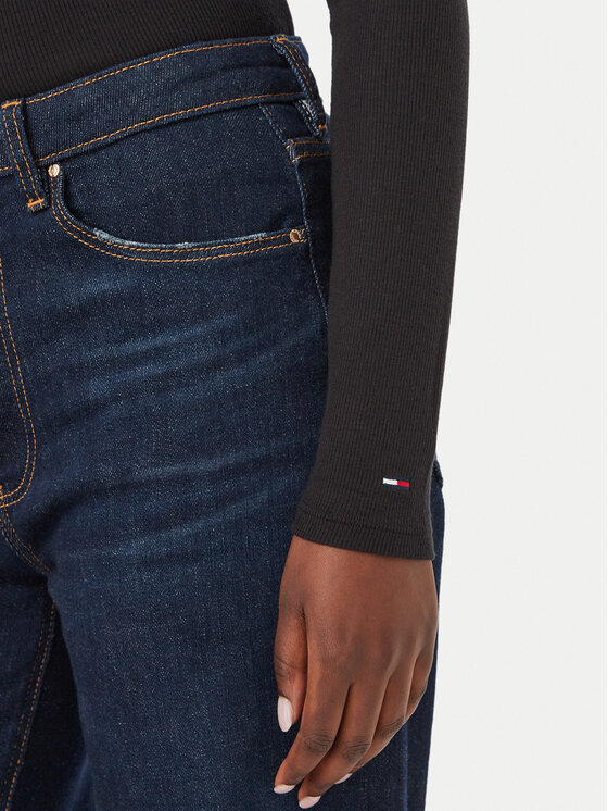 Tommy Jeans Tommy Jeans Bluzka DW0DW23259 Czarny Slim Fit