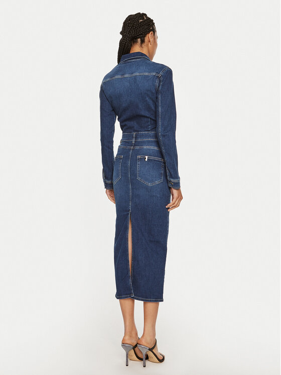 Liu Jo Liu Jo Sukienka jeansowa UF4146 D4811 78525 Niebieski Slim Fit