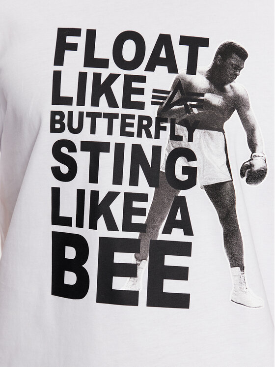 Alpha Industries 136519 Butterfly Regular Muhammad Ali Fit T-Shirt Bílá