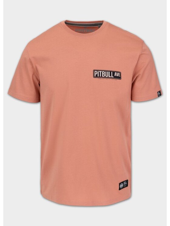 PITBULL PITBULL T-Shirt PITBULL AVENUE Pomarańczowy Regular Fit