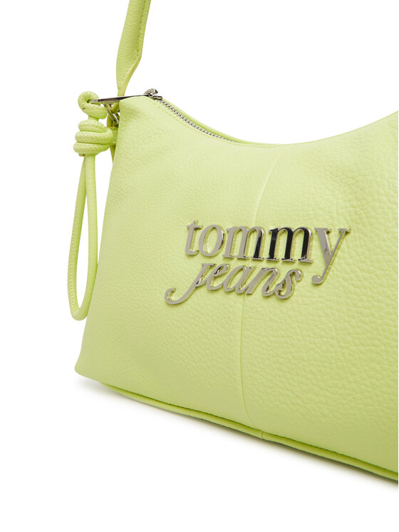 Tommy Jeans Tommy Jeans Kabelka Metal Logo Shoulder Bag AW0AW18468 Zelená