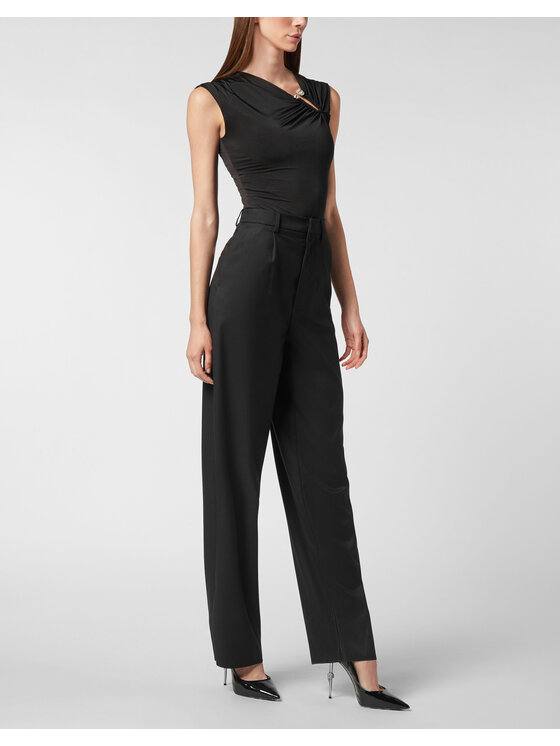 PHILIPP PLEIN PHILIPP PLEIN Spodnie materiałowe 26479 Czarny