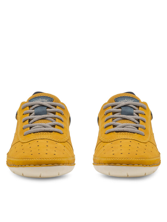 Rieker Rieker Sneakersy 07506-68 Żółty