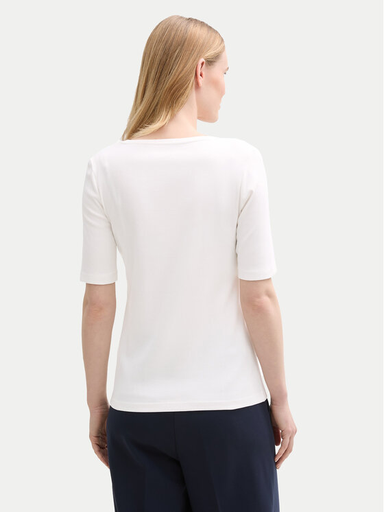 Tom Tailor Tom Tailor Póló 1045541 Fehér Regular Fit