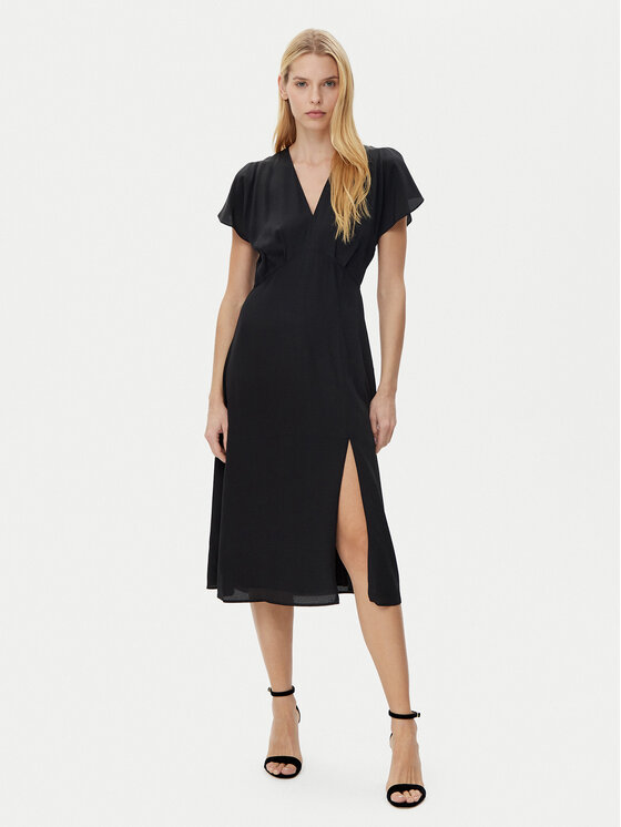 BOSS BOSS Poletna obleka Dawarina 50532930 Črna Relaxed Fit