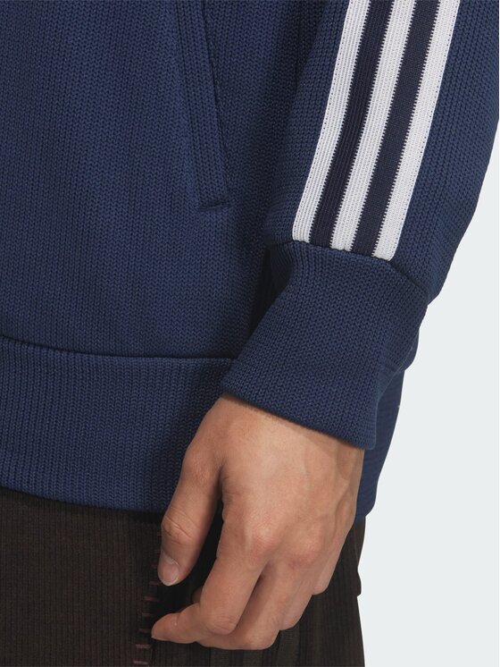 adidas adidas Bluza FB Knit Niebieski jasny Loose Fit