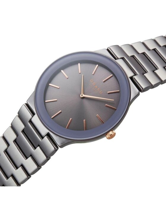 Obaku Obaku Zegarek V281GXJJCJ Szary