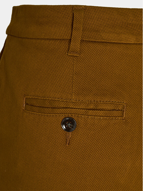 Sisley Sisley Chinosy 48M855BK7 Brązowy Slim Fit