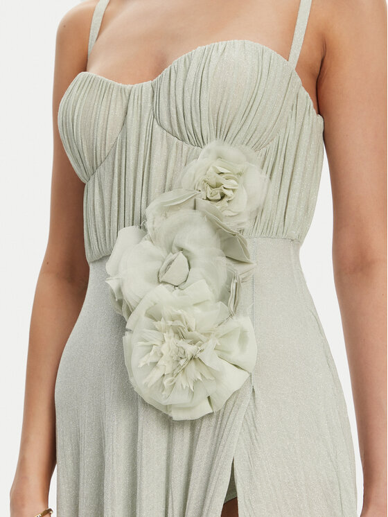 Elisabetta Franchi Elisabetta Franchi Vakarinė suknelė AB-R22-52E2 Žalia Regular Fit