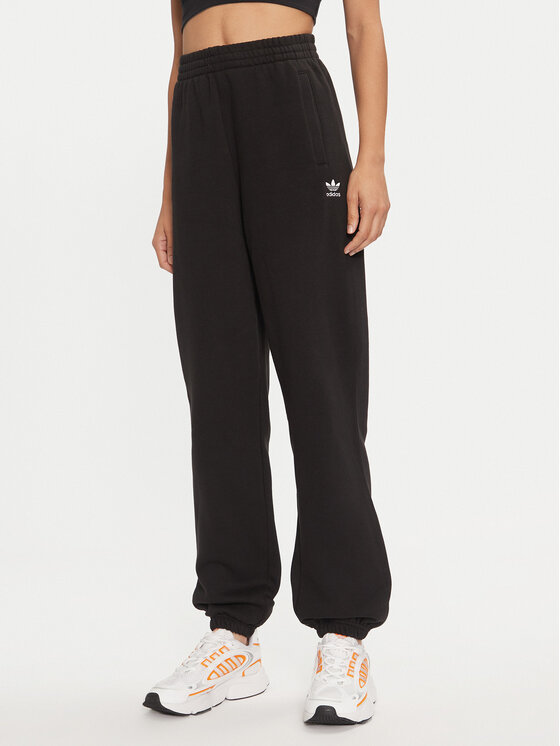 adidas adidas Pantaloni trening Essentials Fleece IY9637 Negru Loose Fit