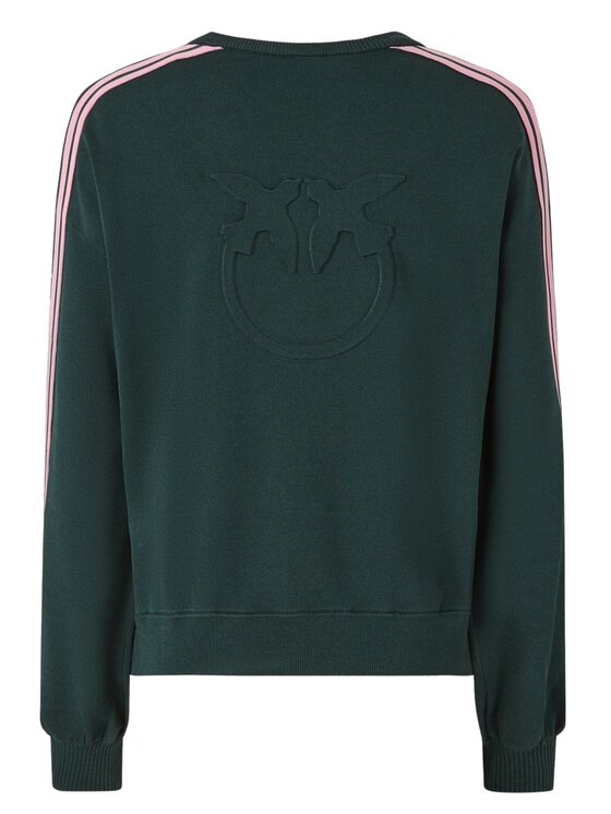 PINKO PINKO Felpa Back emporio maglia piquet effetto felpa tecnico Verde Regular Fit