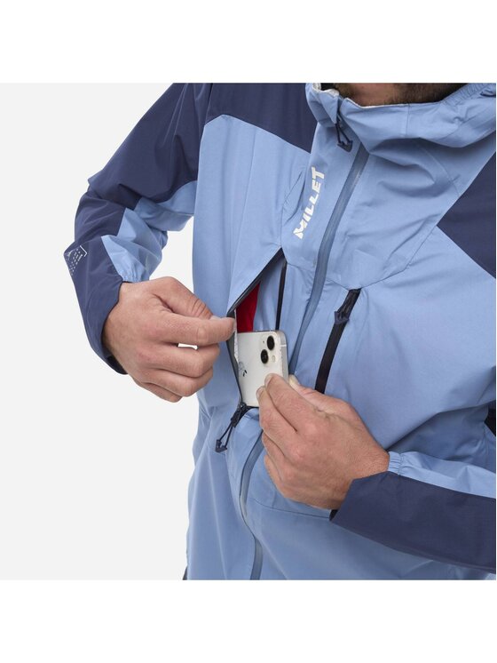 Millet Millet Kurtka przeciwdeszczowa Wanaka Light 2.5L Jkt M Niebieski Active Fit