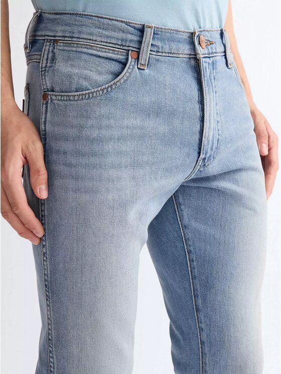 Wrangler Wrangler Jeansy LARSTON Niebieski Slim Fit