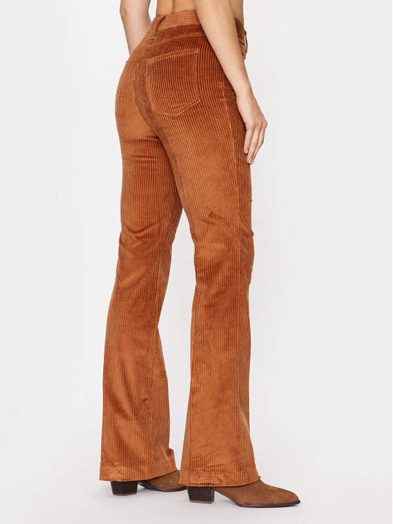 TWINSET TWINSET Hlače iz tkanine 232TT2361 Rjava Regular Fit