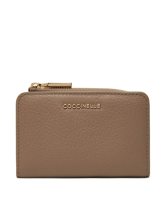 Coccinelle Mały Portfel Damski MW5 Metallic Soft E2 MW5 17 01 01 Brązowy