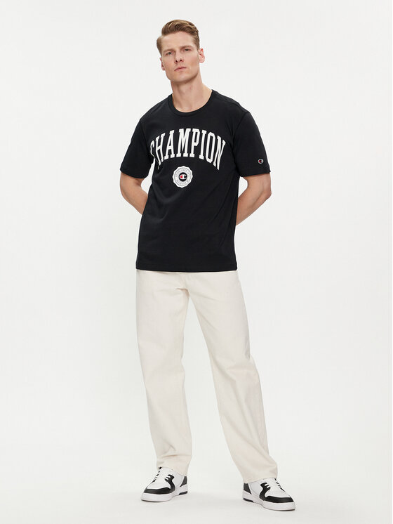 Champion Champion Tricou 219852 Negru Comfort Fit