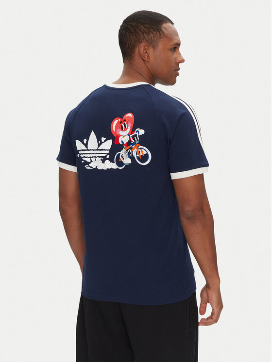 adidas adidas T-Shirt JP0984 Tmavomodrá Slim Fit