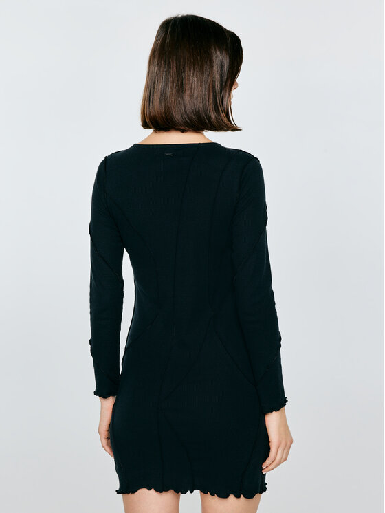 BIG STAR BIG STAR Sukienka dzianinowa MALGOSARA Czarny Slim Fit