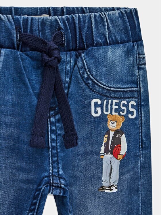 Guess Kids Guess Kids Spodnie materiałowe 183016 Niebieski Regular Fit