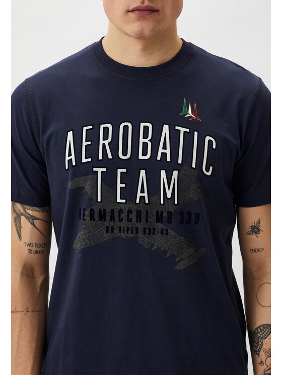 Aeronautica Militare Aeronautica Militare T-Shirt 241TS2219J641 Granatowy Regular Fit