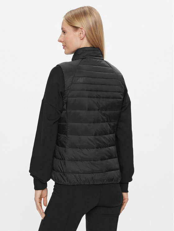 4F 4F Liemenė 4FAW23TVESF072 Juoda Slim Fit